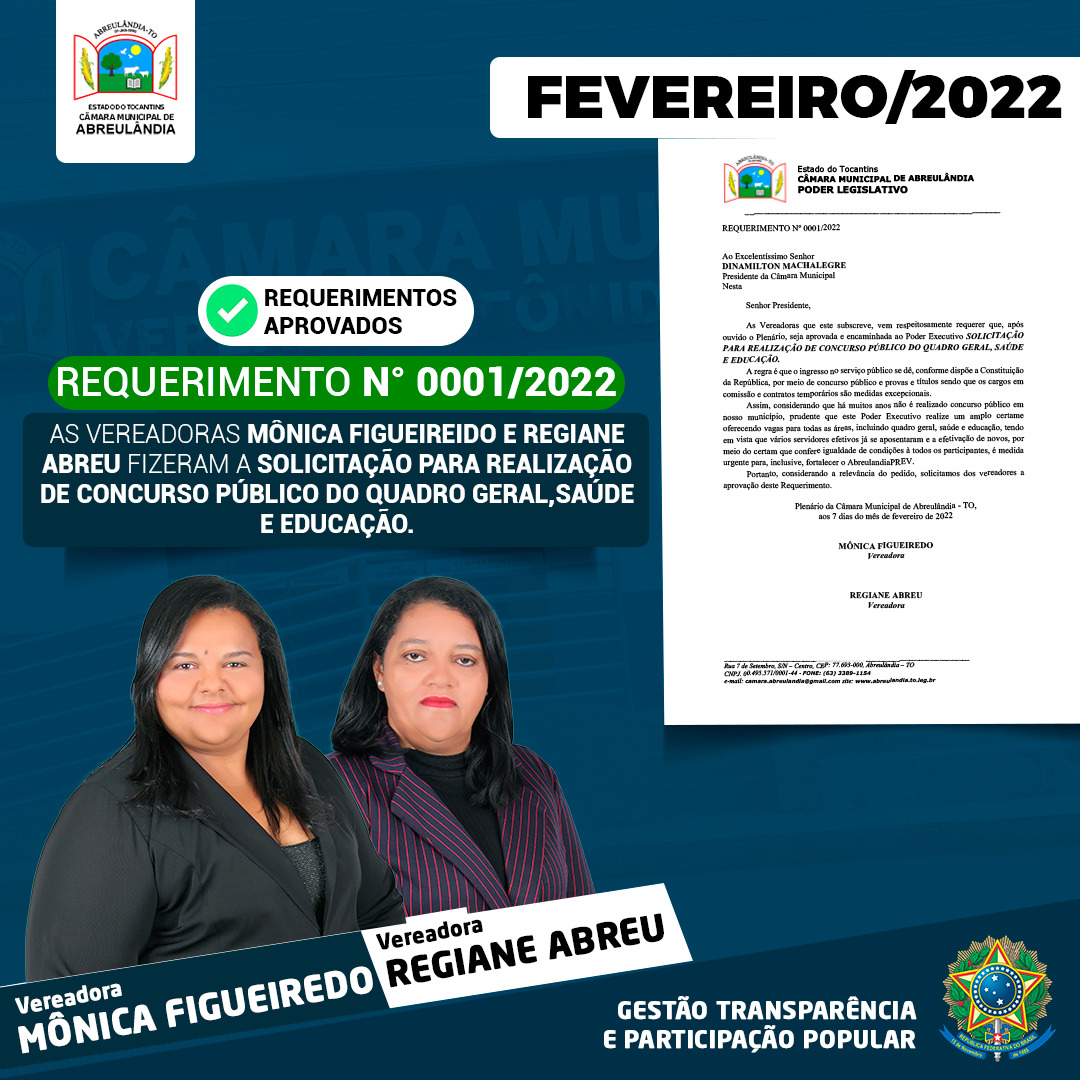 Requerimento n. 001-2022