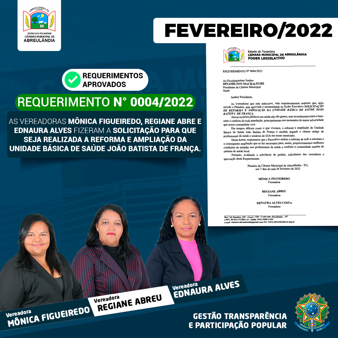 Requerimento n. 004-2022