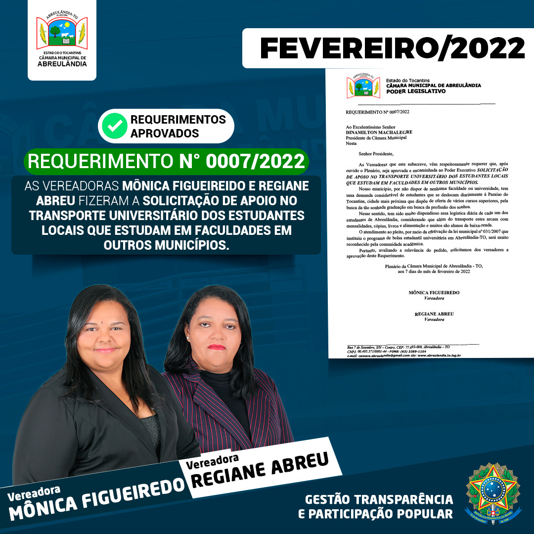 Requerimento n. 007-2022