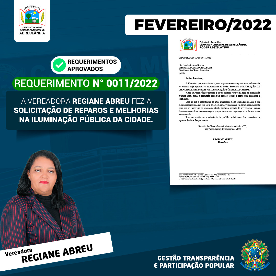 Requerimento n. 011-2022