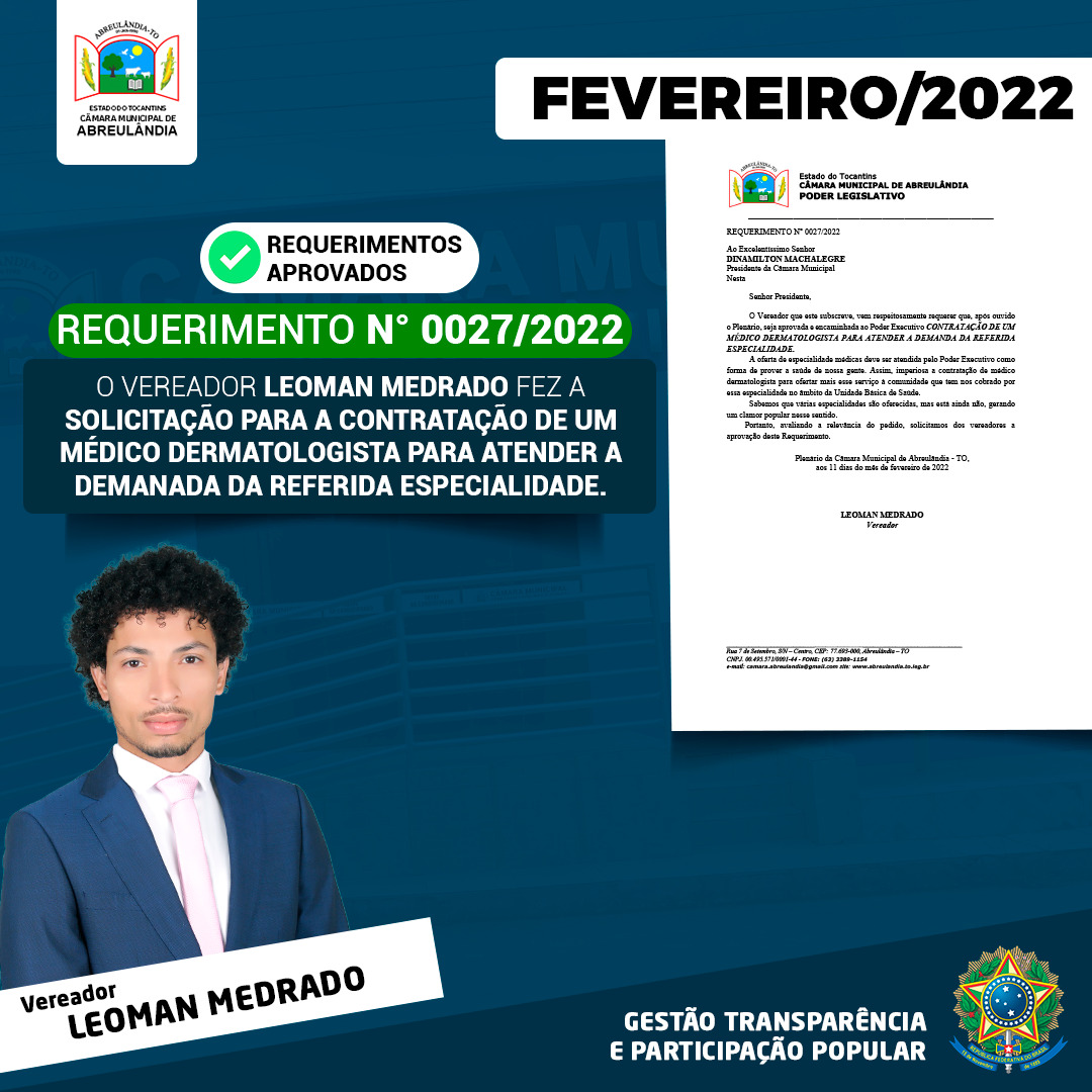 Requerimento n. 027-2022